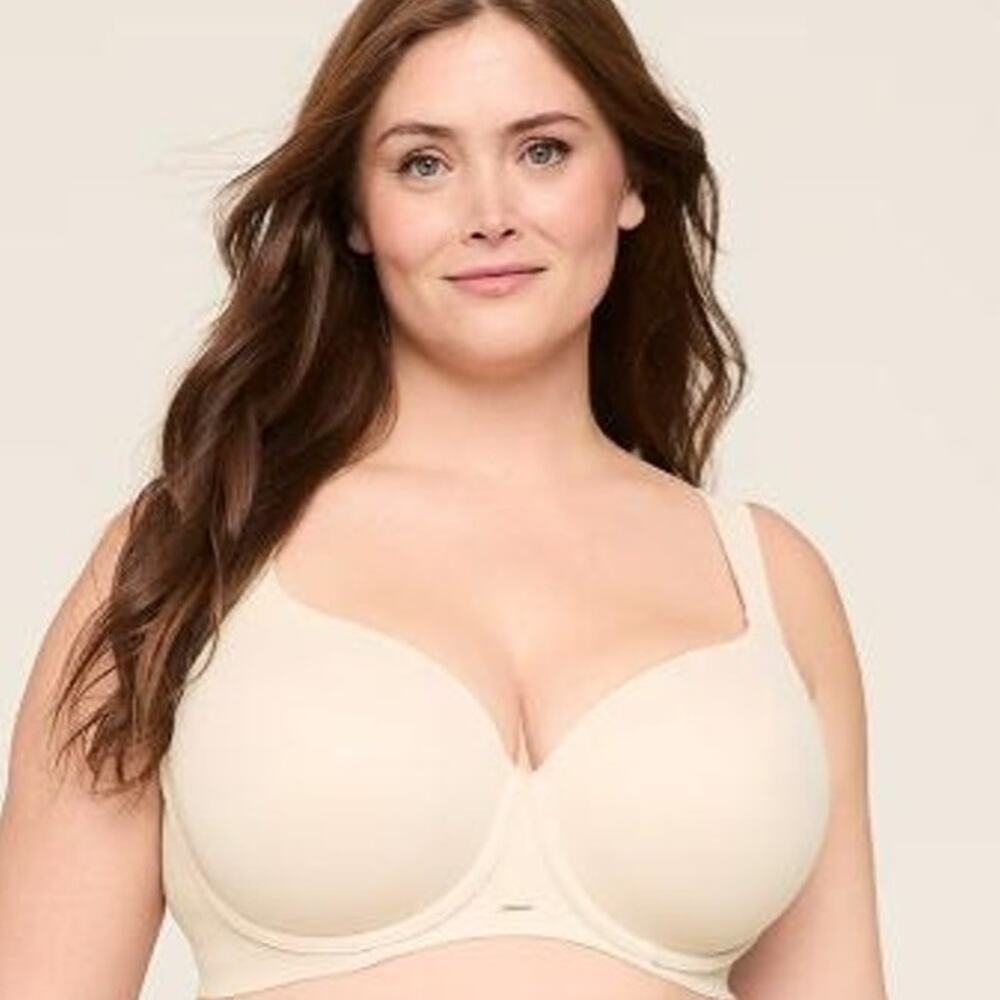 Cacique Modern Luxe Lightly Lined Balconette Bra Nude Beige (38 DD)